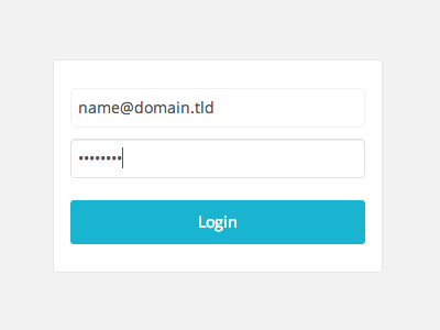 Login (post-password) dialogue form login