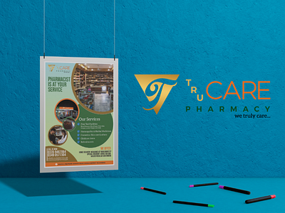 Trucare Pharmacy adobeillustrator brand identity creative flyerdesign graphicdesigner illustration pharmacy