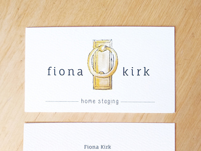FK Home Staging Branding & Website branding business card business card design design drawing ink home staging illustration logo marketing watercolor web website wix