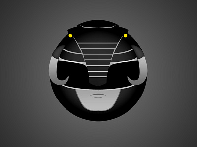 Black Ranger Minimal Web Sticker