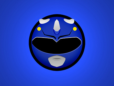 Blue Ranger Minimal Websticker blue ranger mighty morphin power ranger mmpr power ranger web sticker