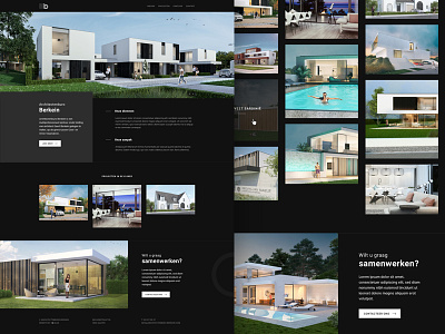 Architect site architect black button cta hero homepage portfolio ux website