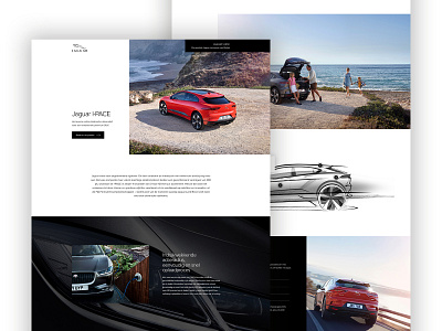 Event landing page car clean design event jaguar landing page ui ux