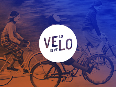 VELO IS VELO coffee cycling design logo logotype typography