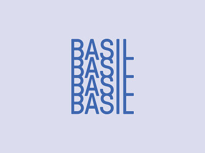 Basil branding identity logo typeface typographic