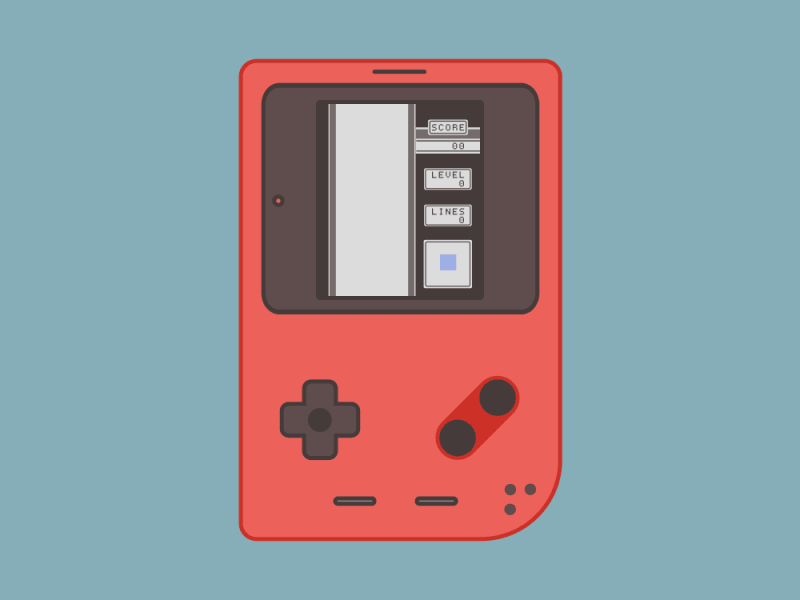Gameboy after effects animation design