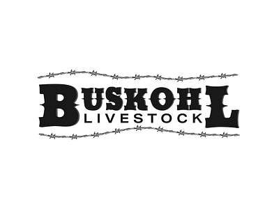 Buskohl Livestock logo ai branding illustration