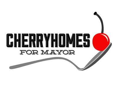 Cherryhomes Logo Exploration cherry logo mayor minneapolis spoon