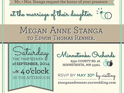 Wedding Invitation design invitation typography wedding