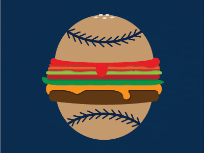Baseball Hamburger baseball food hamburger