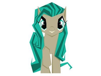Flat My Little Pony flat flatdesign illustration illustrator mylittlepony pony vector