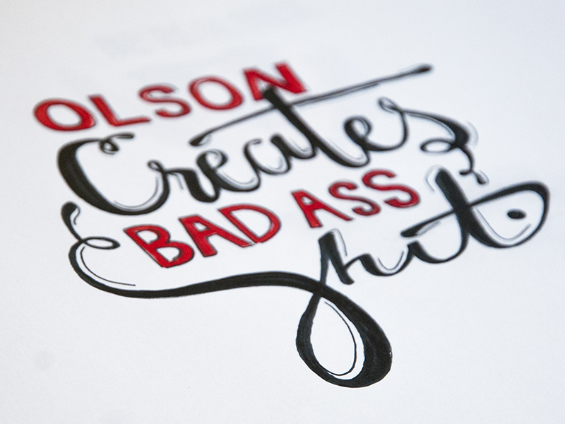 Hand lettering Practice by Brooke Ekelund on Dribbble