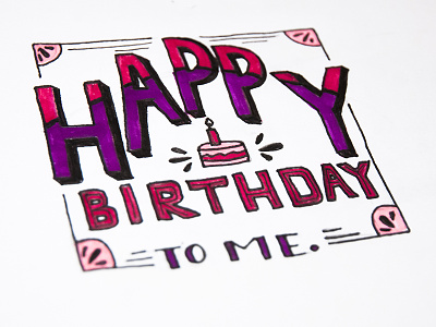 Birthday Lettering birthday drawing hand lettering handlettering markers