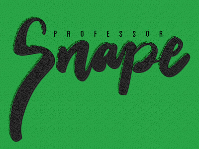 Snape green hand lettering handlettering harry potter illustrator snape typography