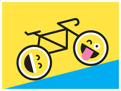 Emoji Bike bike emoji flat illustrator