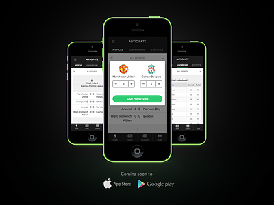 Anticiapte Mobile app google play hero input iphone mobile modal responsive score ui ux