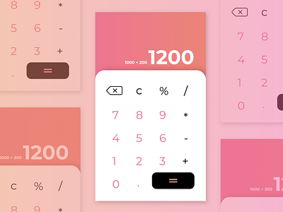 Calculator UI Design | DailyUI 004