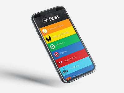 Dashboard app - GLFest - 2014 app design illustration ui