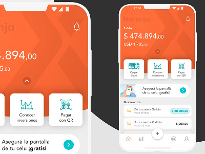 Concept app NaranjaX - 2019