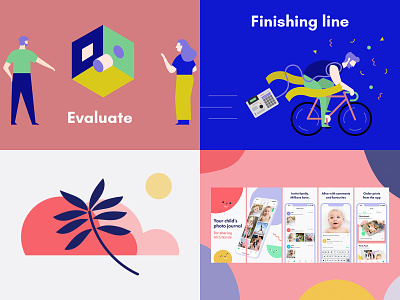 🙋🏻 My First year on Dribbble!!! 1️⃣🎉🖍 2d animation app baby branding character character design creative design flat gif illustration motion design music music engineer vector