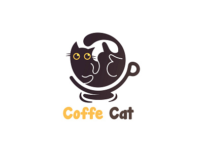 Coffee Cat animal art brown cafe cartoon cat coffee cup cute drawing drink funny happy illustration kitten kitty meow mug pet tea