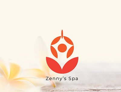 zenny s spa Logo app branding design flat icon illustration illustrator logo minimal vector