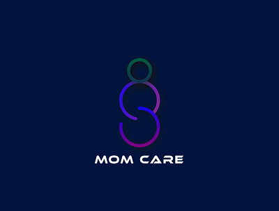 Mom Care Logo animation branding design flat identity illustrator logo minimal typography vector