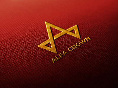 Alfa Crown Logo animation branding design flat identity illustration illustrator logo minimal vector