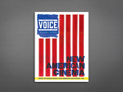 The Tulsa Voice - New American Cinema alt weekly america american cinema cover editorial newspaper newsprint tulsa usa