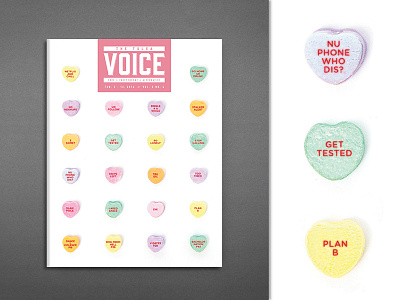 The Tulsa Voice - I Hate Valentine's Day alt weekly candy cover hearts magazine newspaper newsprint tulsa valentine