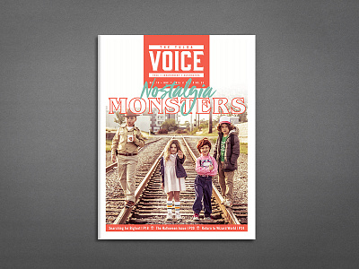 The Tulsa Voice - Nostalgia Monsters alt weekly cosplay editorial halloween magazine newspaper newsprint stranger things tulsa