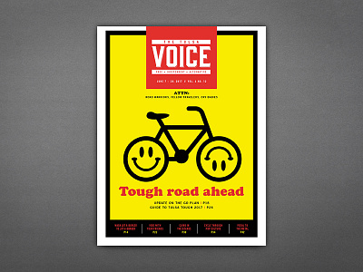 The Tulsa Voice - Tough road ahead alt weekly bicycles bike cover magazine newspaper newsprint smile tulsa