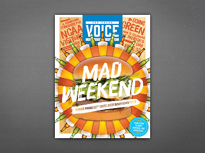 The Tulsa Voice - Mad Weekend alt weekly basketball beer burger cover magazine march newspaper newsprint sports tulsa
