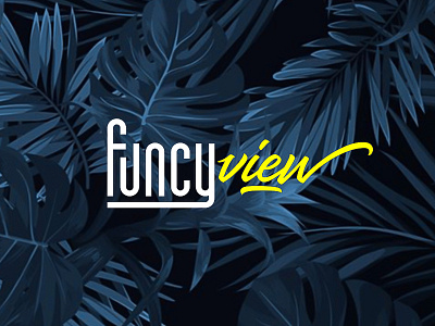 funcy view lettering logo typogaphy