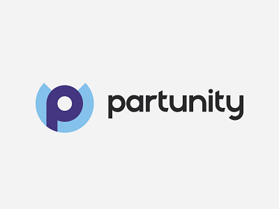 Partunity branding design flat lettering logo minimal type typogaphy typography