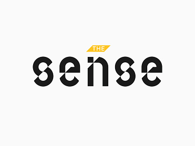 the Sense branding design identity illustration lettering logo type typography vector