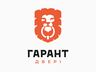 Двери Гарант branding icon identity illustration lettering logo typography vector