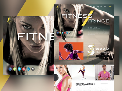 Fitness Fringe web web ux ui fittness workout