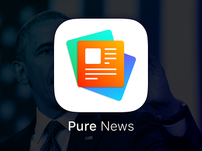 News App Icon app icon ios iphone logo mobile news newspaper ui