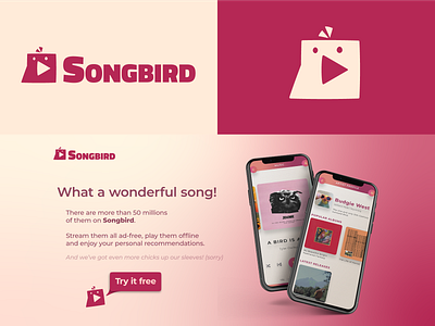 Songbird | Logo for a Music Streaming App