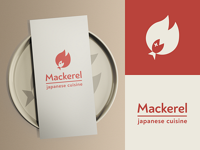 Mackerel | Logo for a seafood restaurant