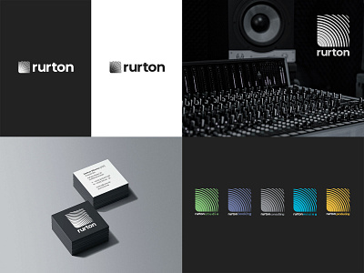 Rurton branding businesscard design icon illustration logo music music production music studio record label studio vector