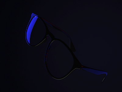 Glasses Render 3d