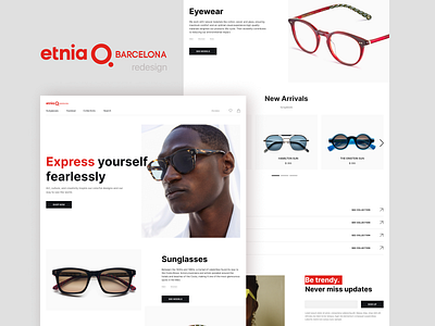 Etnia Barcelona branding design ecommerce landing likes shop webdesign