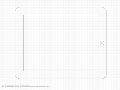 iPad Application Sketch Template