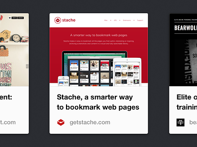Stache Bookmarks app bookmark bookmarks mac screenshot visual