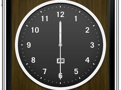 Time Selector clock iphone momento selector time wood