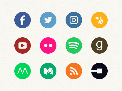 Momento Feed Icons apps circle colour feeds icons momento services social