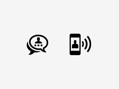 Chats call chat icon phone vector wip