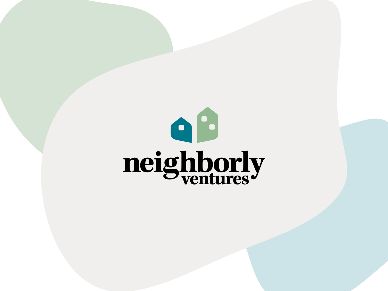 Neighborly Logo- Mountain West Rebrand blobs blue branding colorful design grey icon logo logotype message messaging minimal playful realestate rebrand strategy